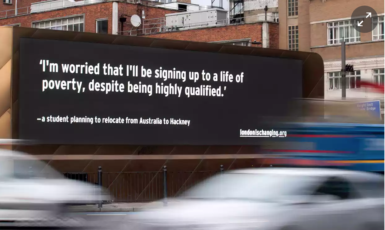 londonischanging billboards
